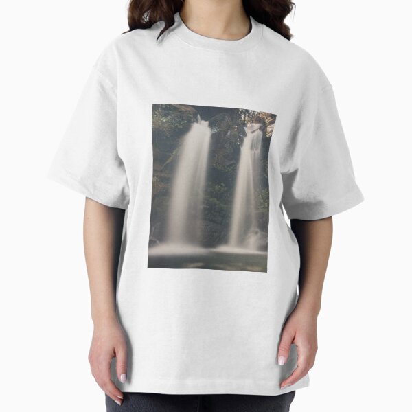 Item preview, Twin Waterfalls - Serene Forest Long Exposure. designed and sold by Kopii Art.