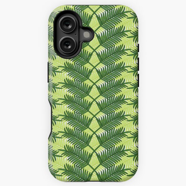 Palm Fronds Green Yellow iPhone Tough Case