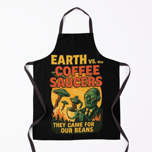 Item preview, Earth vs. the Coffee Saucers – They Came for Our Beans! designed and sold by elsotanodelcine.