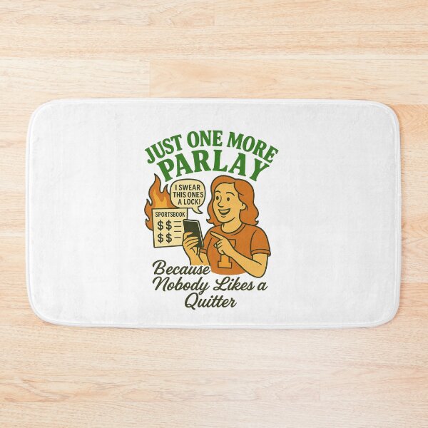 Item preview, Just One More Parlay – Funny Sports Gambling Vintage T-Shirt Design - Female Version designed and sold by The Expression Den.