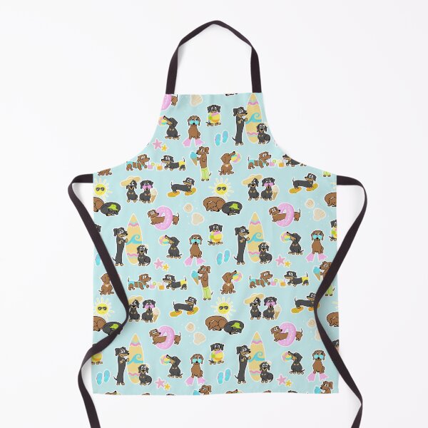 Item preview, Beach Day Dachshunds – Cute Summer Sausage Dog Pattern designed and sold by Laura Deakin Artist.
