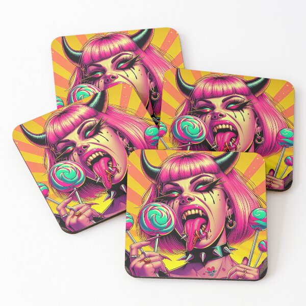 Item preview, Demoness Lady Lollipop Neon Fury designed and sold by Voodoo Store Paranormal Collections.