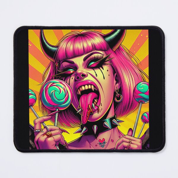 Item preview, Demoness Lady Lollipop Neon Fury designed and sold by Voodoo Store Paranormal Collections.