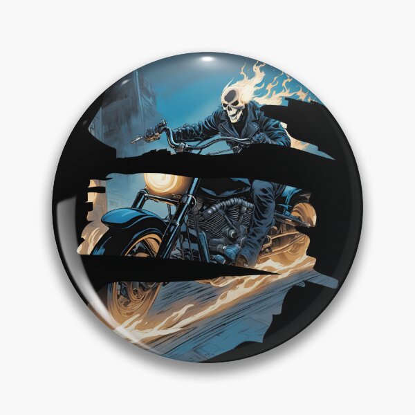 Item preview, Ghost rider on a fire motorbike 3 designed and sold by Neon G.