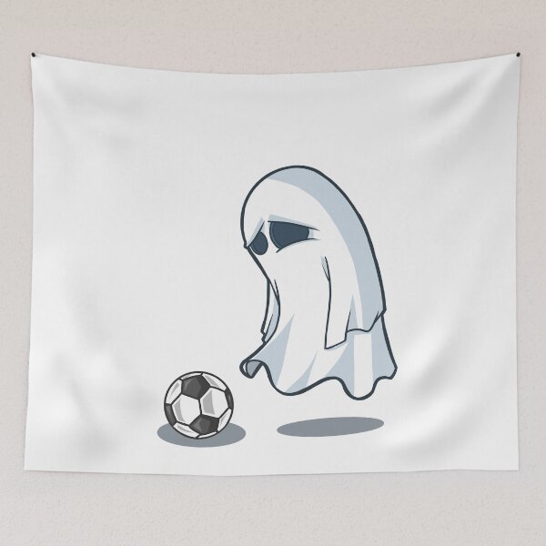 Item preview, A little ghost sad about not having a leg, football soccer designed and sold by fifou96.