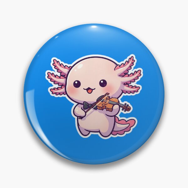 Item preview, I Play Violin Axolotl designed and sold by WickedAxolotls.