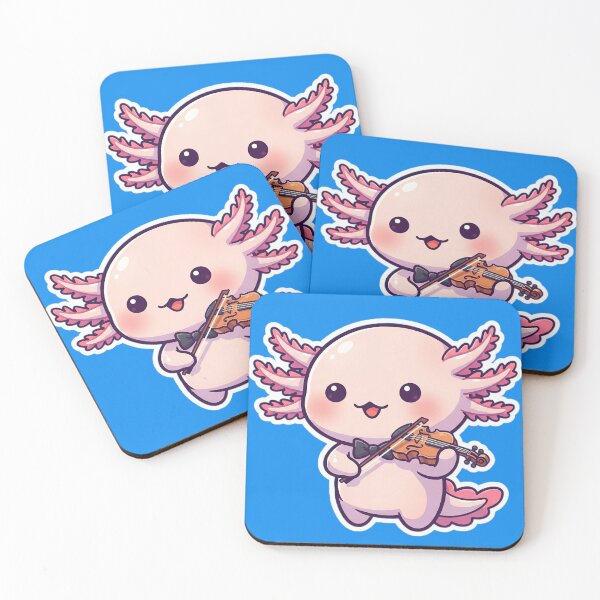 Item preview, I Play Violin Axolotl designed and sold by WickedAxolotls.