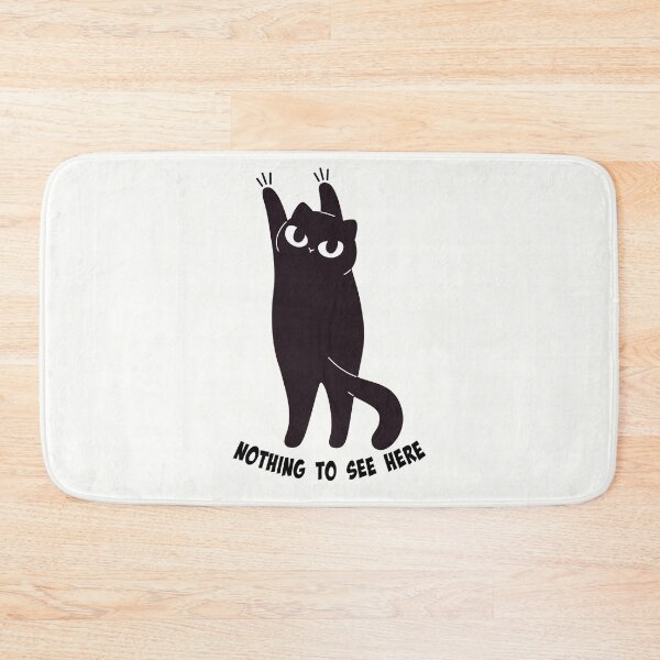 Item preview, NOTHING TO SEE HERE BLACK CAT designed and sold by InGFocus.
