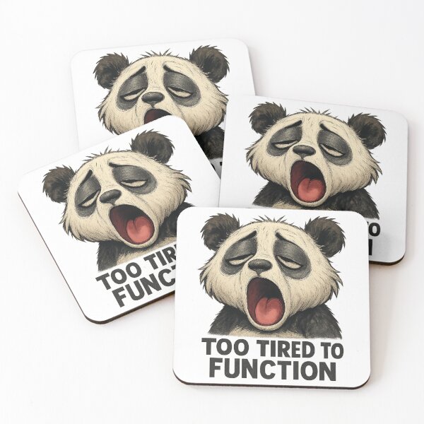 Item preview, Too Tired to Function Funny Tee designed and sold by TONSNAP.