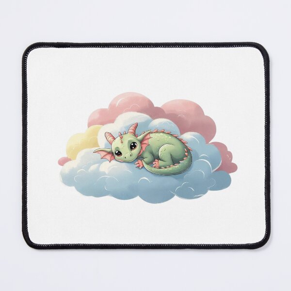 Item preview, Dreamy Baby Dragon – Soft Pastel Illustration designed and sold by BestZoneStore.