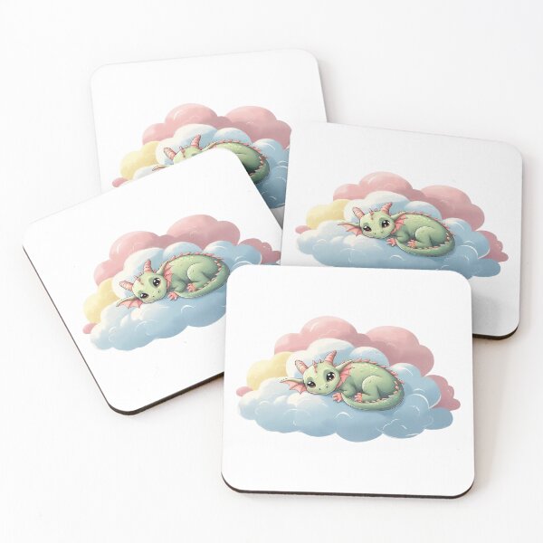 Item preview, Dreamy Baby Dragon – Soft Pastel Illustration designed and sold by BestZoneStore.
