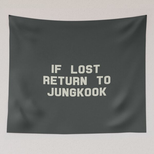 Item preview, If Lost Return to JungKook Tee designed and sold by deluluhaze.