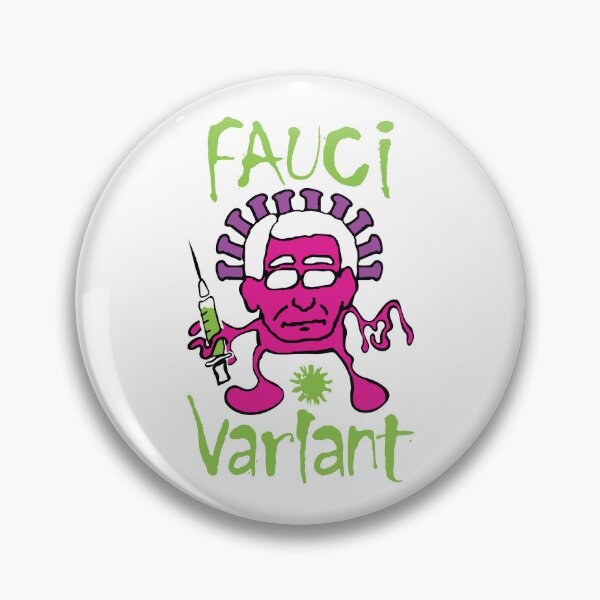 Item preview, The Fauci Variant: A Hilarious Design Depicting Dr. Anthony Fauci as a COVID-19 Virus Holding a Medical Device designed and sold by pelagio.