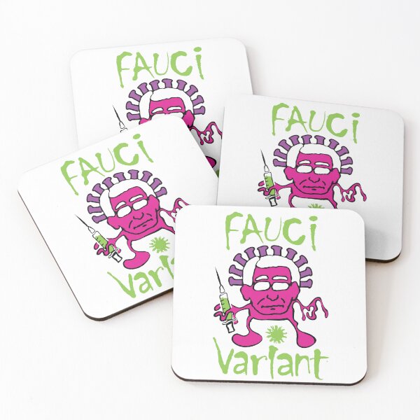 Item preview, The Fauci Variant: A Hilarious Design Depicting Dr. Anthony Fauci as a COVID-19 Virus Holding a Medical Device designed and sold by pelagio.