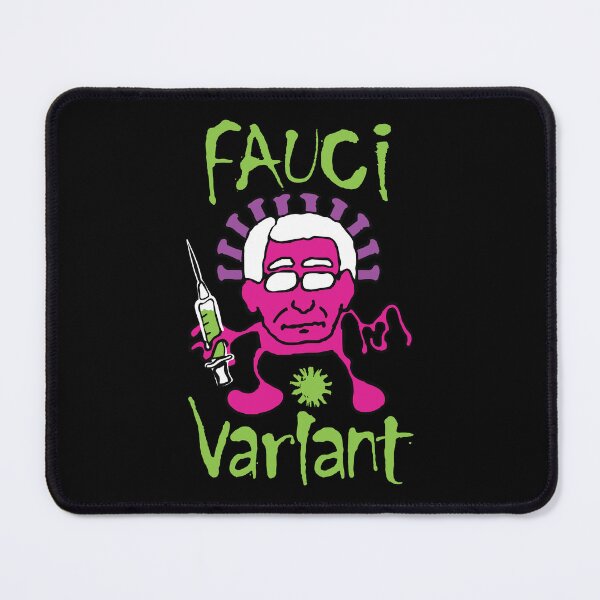 Item preview, The Fauci Variant: A Hilarious Design Depicting Dr. Anthony Fauci as a COVID-19 Virus Holding a Medical Device designed and sold by pelagio.