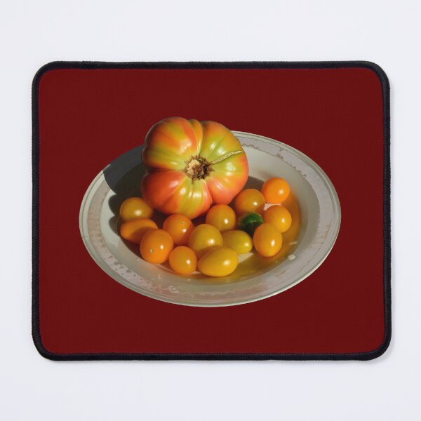 Item preview, Plate with organic tomatoes designed and sold by mariya-ivanova.