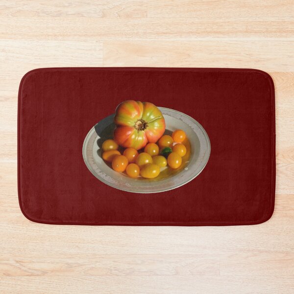 Item preview, Plate with organic tomatoes designed and sold by mariya-ivanova.