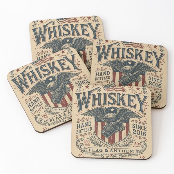 Item preview, Old Glory Whiskey Label Design designed and sold by TopSprint.