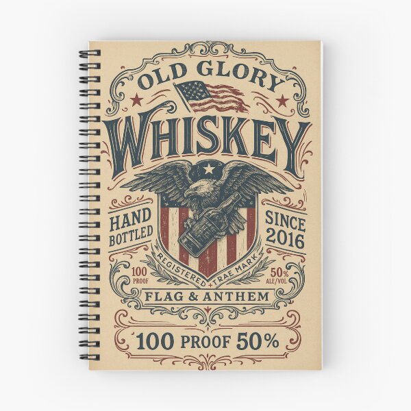 Item preview, Old Glory Whiskey Label Design designed and sold by TopSprint.