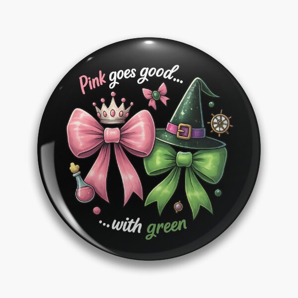 Item preview, Cute Halloween Witch Hat Pink and Green Witch Cute Bow and Magic Hat  designed and sold by DrawHandArt.