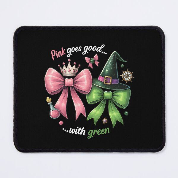 Item preview, Cute Halloween Witch Hat Pink and Green Witch Cute Bow and Magic Hat  designed and sold by DrawHandArt.