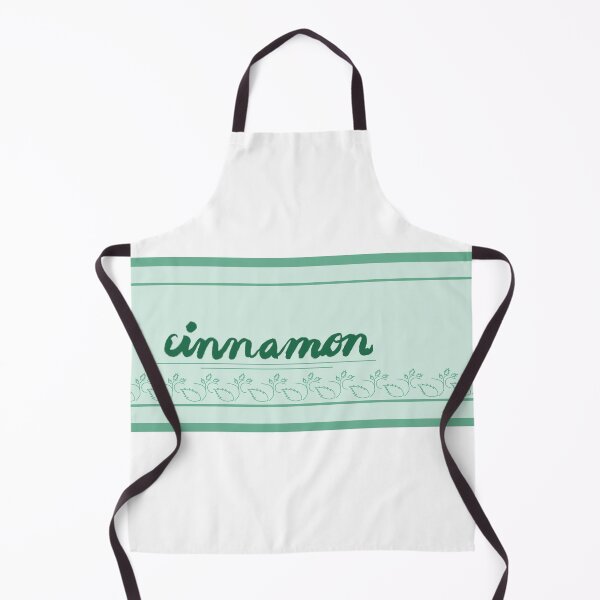 Item preview, Cinnamon Spice Label Dark Green with Calligraphy designed and sold by abitofaromantic.