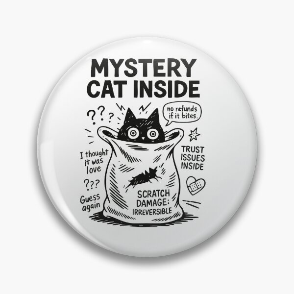 Artikelvorschau, Mystery Cat Inside – T-Shirt für Katzenliebhaber mit schwarzem Humor entworfen und verkauft von BambaKchula.