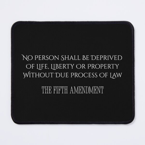 Item preview, The Fifth Amendment Democracy Text Design designed and sold by EarthArtDesigns.