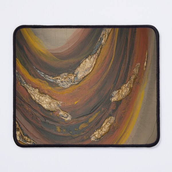 Item preview, Abstract Swirl Burnt Sienna And Gold Design designed and sold by SilentSpirits.