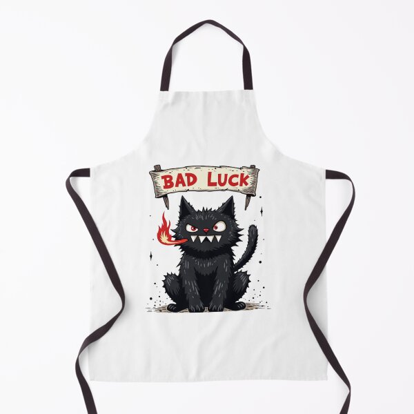Item preview, Bad Luck – Angry Fire-Breathing Black Cat Cartoon designed and sold by Artitude Studio.