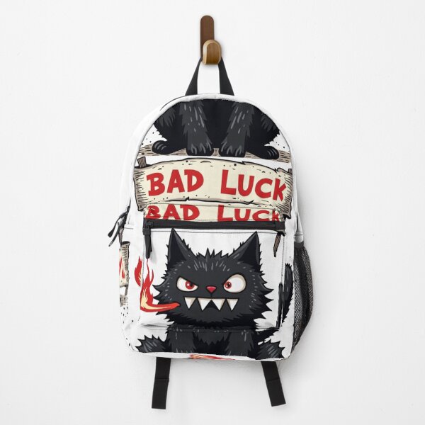 Item preview, Bad Luck – Angry Fire-Breathing Black Cat Cartoon designed and sold by Artitude Studio.