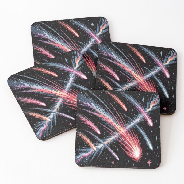 Item preview, Abstract Meteor Storm Red, Black And Silver designed and sold by SilentSpirits.