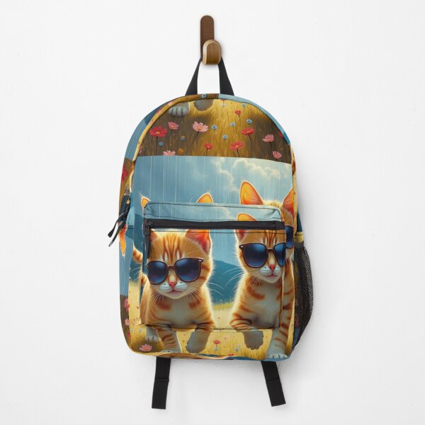 Item preview, Cool Cats on a Mission – Sunglass Kittens in a Flower Field designed and sold by Artitude Studio.
