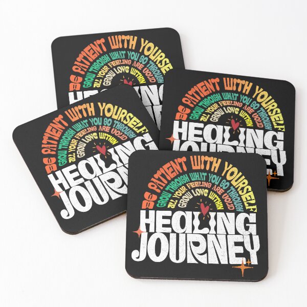 Item preview, Healing Journey Positive Retro Typography Shirt designed and sold by Lucky Streetwear.