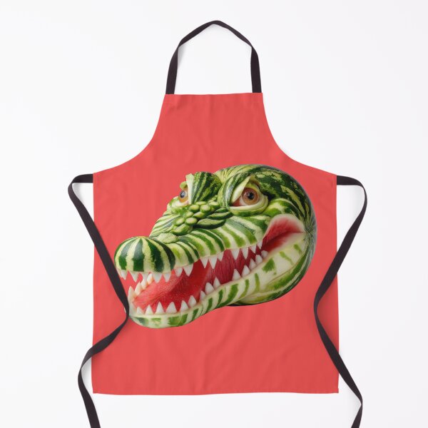 Item preview, Watermelon Crocodile – Funny Fruit Reptile Art Illustration designed and sold by Maryna_Reine.