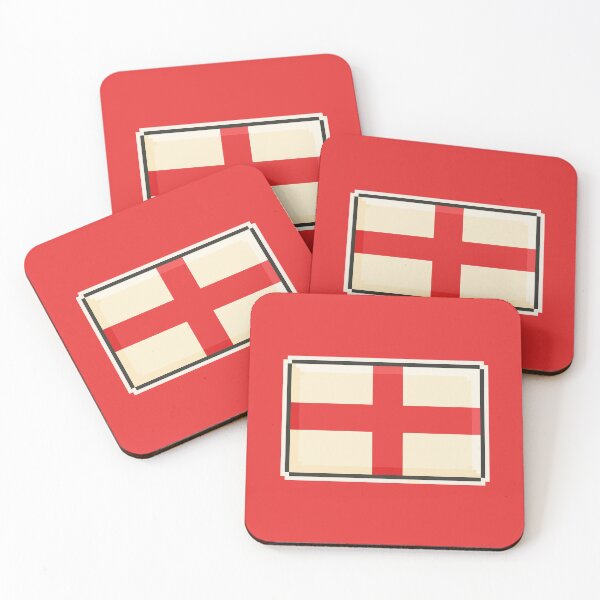 Item preview, England Flag Pixel Art – Retro Gaming Style 8-Bit British Design designed and sold by PixelDrukiPL.