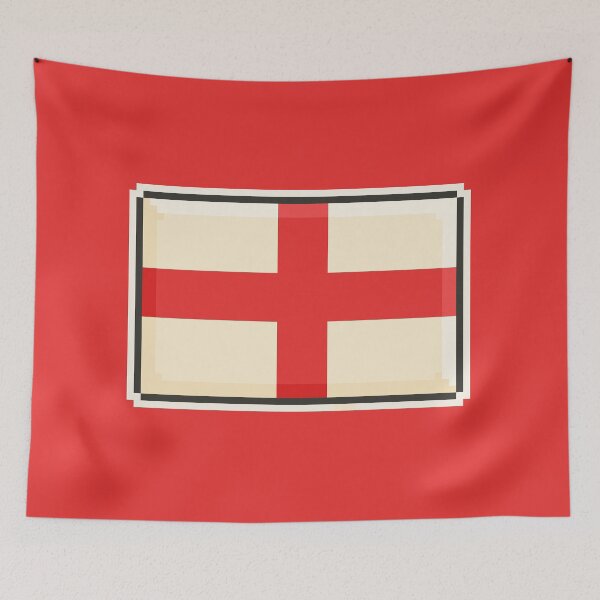 Item preview, England Flag Pixel Art – Retro Gaming Style 8-Bit British Design designed and sold by PixelDrukiPL.