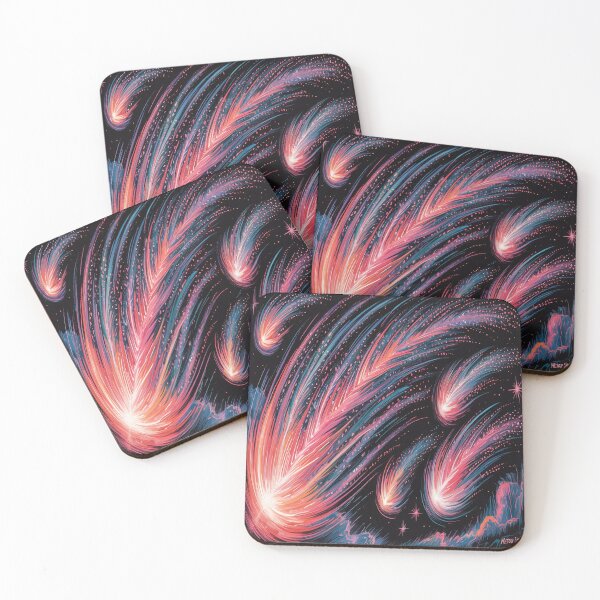 Item preview, Abstract Meteor Storm Black, Silver And Red designed and sold by SilentSpirits.