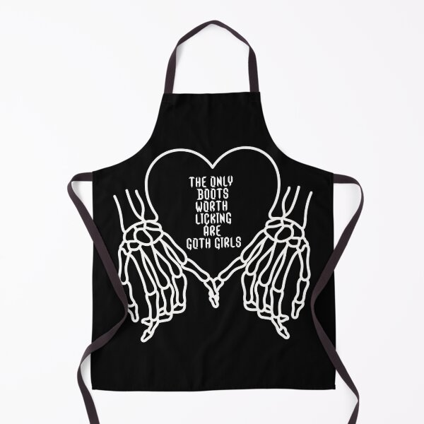 Item preview, The Only Boots Worth Licking are Goth Girls Skeleton Heart designed and sold by C. Creative.