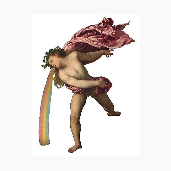 Item preview, Bacchus Puking Rainbows designed and sold by SparklefilthStudios.
