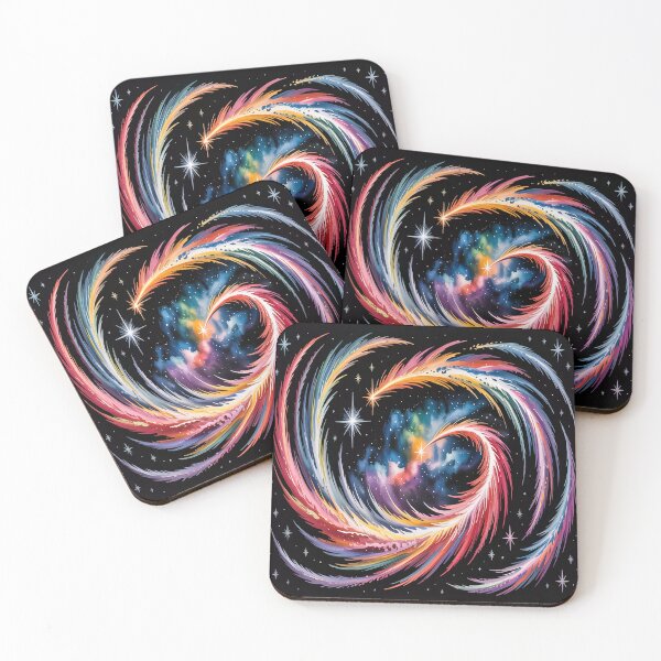 Item preview, Abstract Meteor Storm Galaxy Black, Silver And Red designed and sold by SilentSpirits.