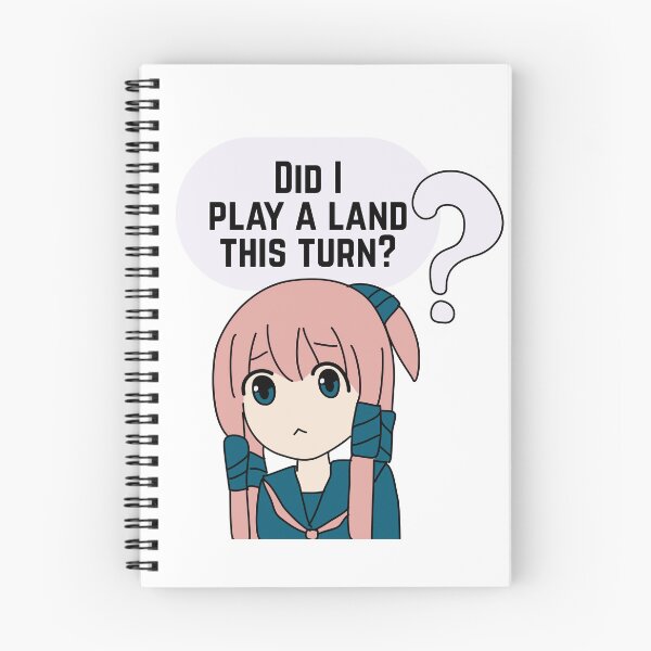 Item preview, Did I Play a Land This Turn? – MTG Anime Player Sticker designed and sold by SoftSorceress.