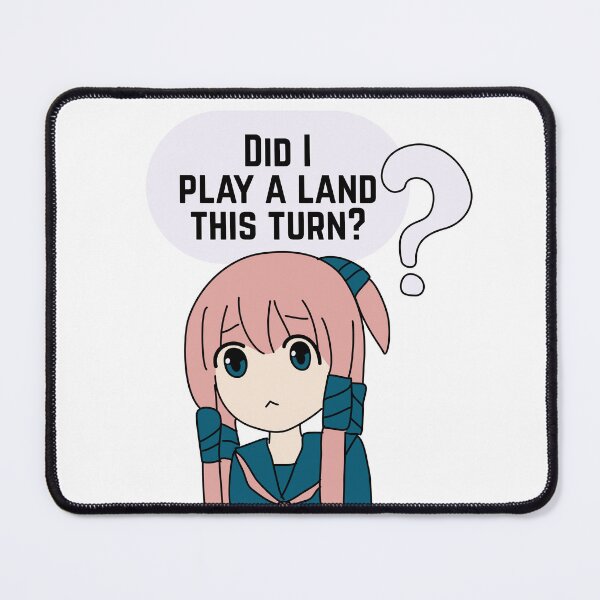 Item preview, Did I Play a Land This Turn? – MTG Anime Player Sticker designed and sold by SoftSorceress.