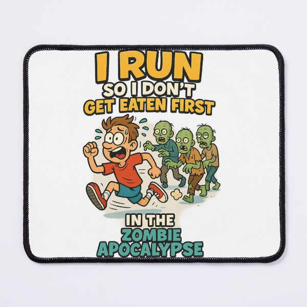 Item preview, I Run So I Don’t Get Eaten First - Funny Zombie Apocalypse Shirt designed and sold by ThePrintFlow.