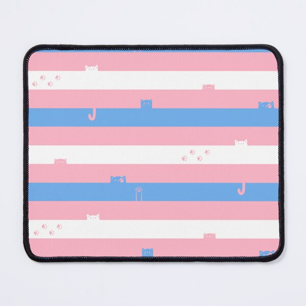 Item preview, Trans Flag Cat-stripes designed and sold by HiyaGaia.