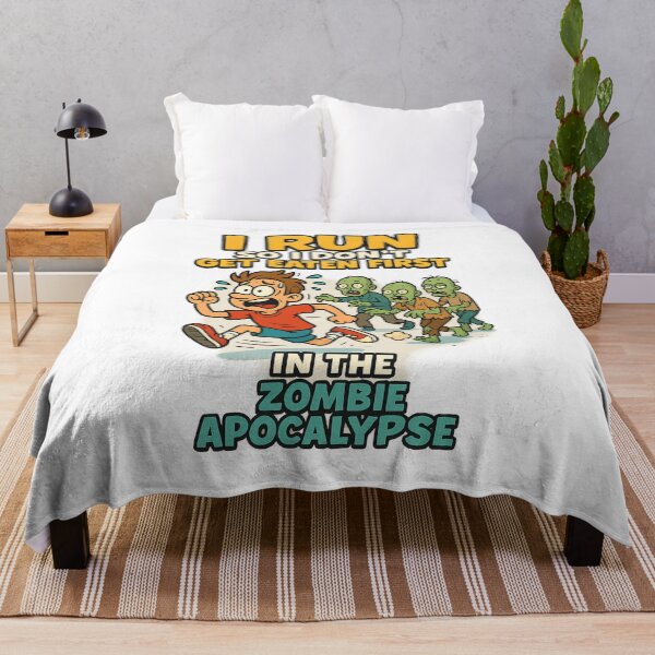 Item preview, I Run So I Don’t Get Eaten First - Funny Zombie Apocalypse Shirt designed and sold by ThePrintFlow.
