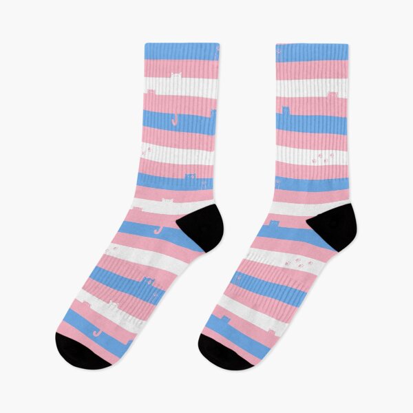 Item preview, Trans Flag Cat-stripes designed and sold by HiyaGaia.