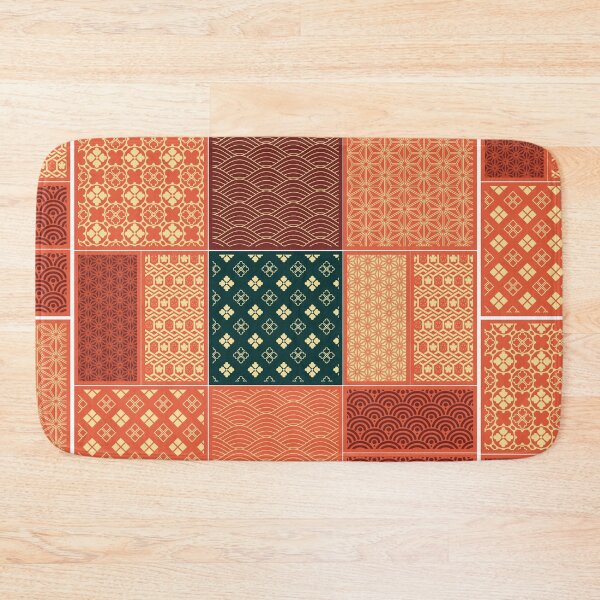 Item preview, Kimono Mix Pattern Patchwork Red designed and sold by urrin DESIGN.