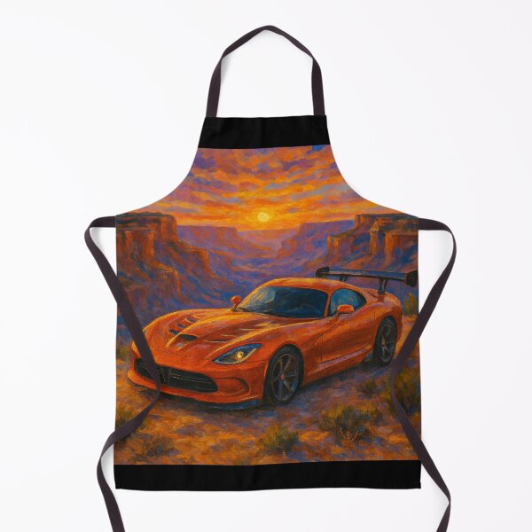 Item preview, Sports Car Framed By Fiery Desert Sky Colors designed and sold by RevUpDesign.