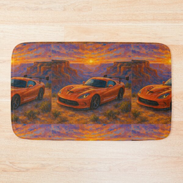 Item preview, Sports Car Framed By Fiery Desert Sky Colors designed and sold by RevUpDesign.